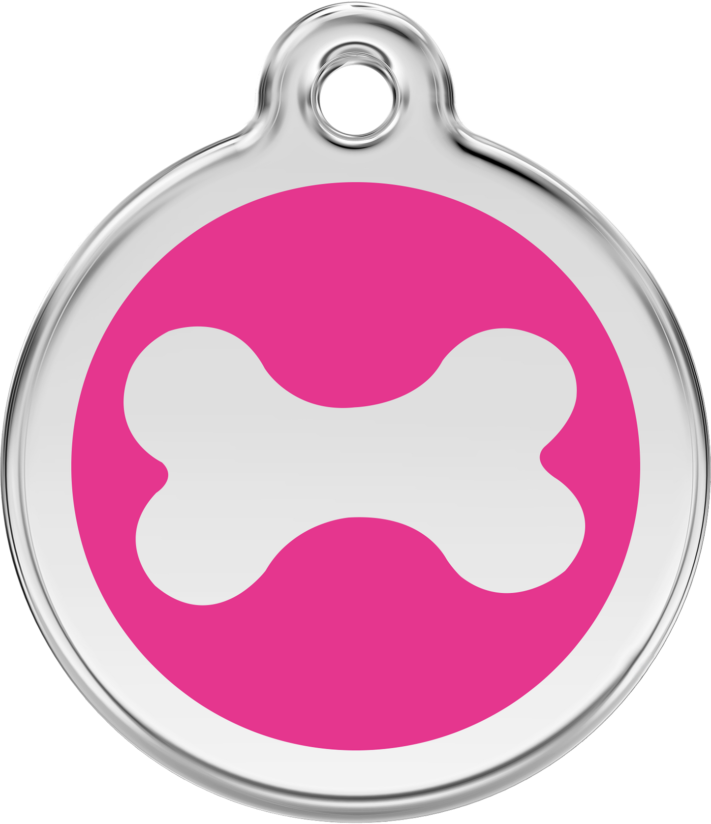 Pet Identification Tag | Bone - pink