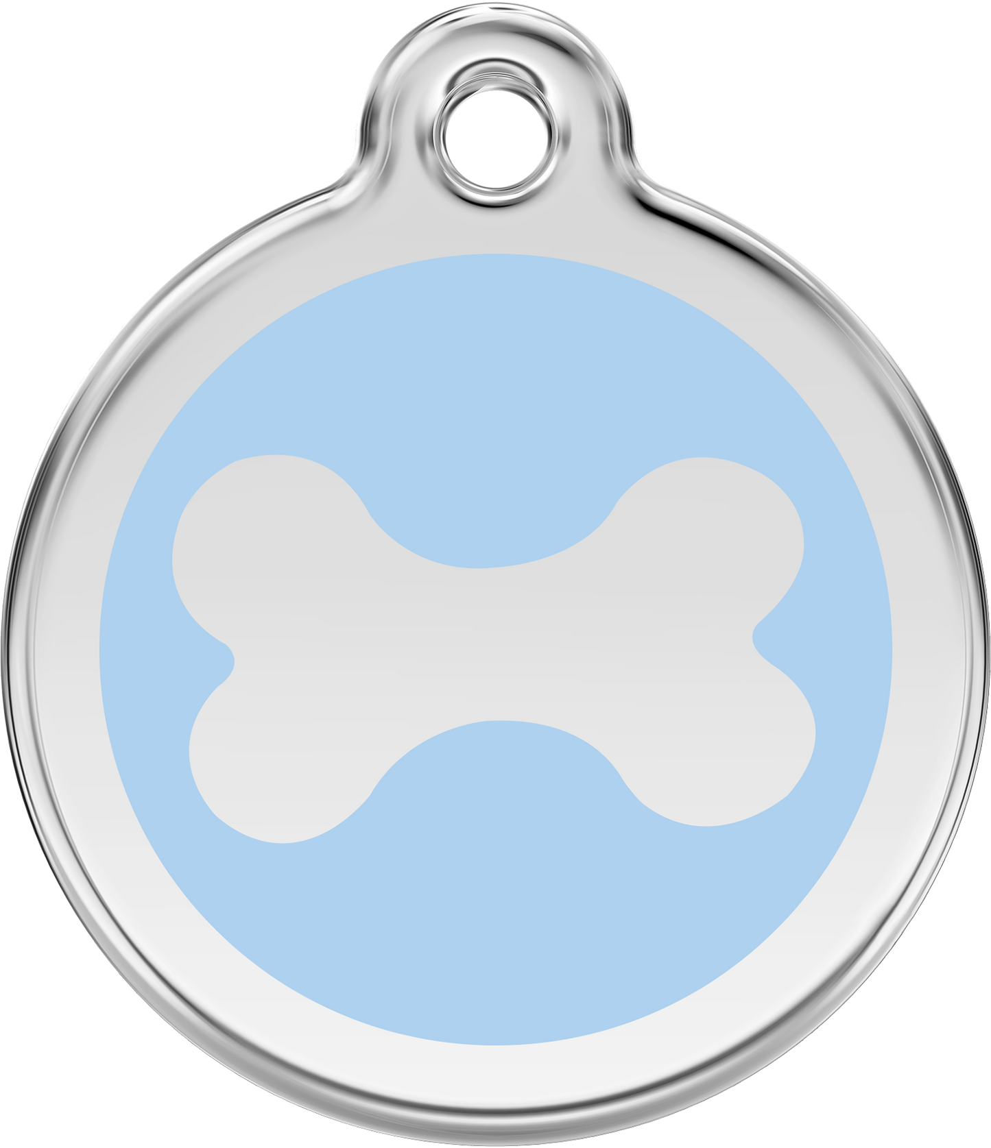 Pet Identification Tag | Bone - light blue