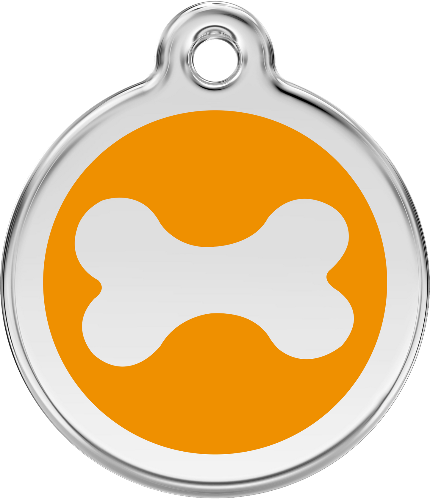 Pet Identification Tag | Bone - orange