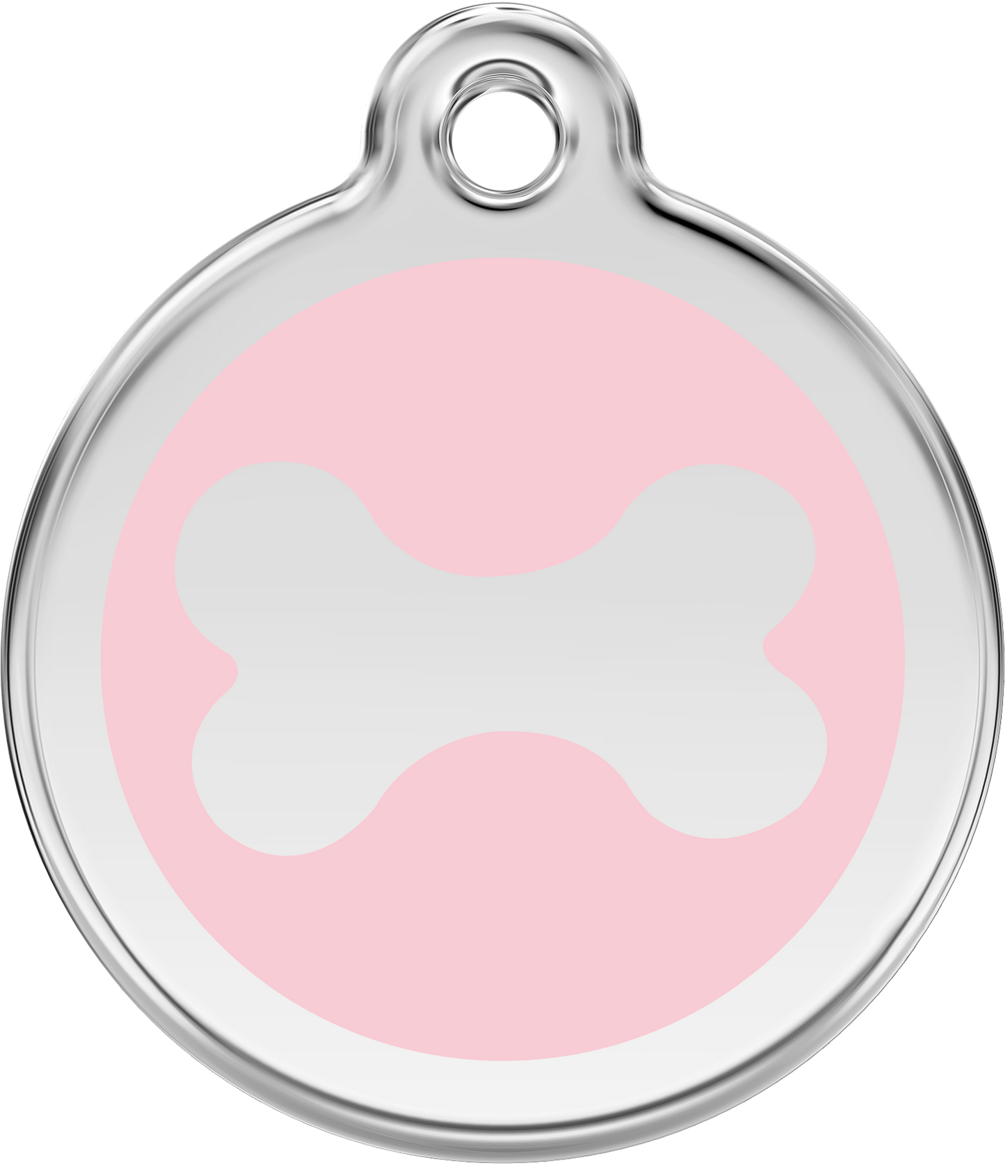 Pet Identification Tag | Bone - light pink