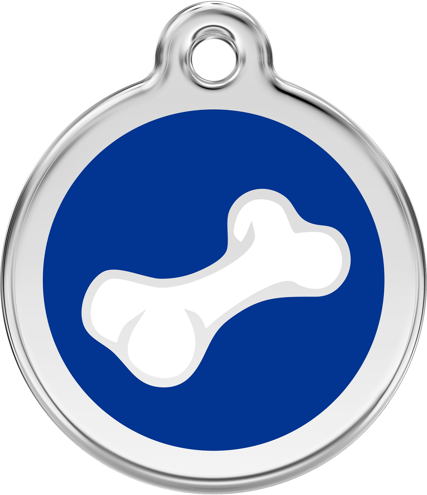 Pet Identification Tag | 3D Bone - blue