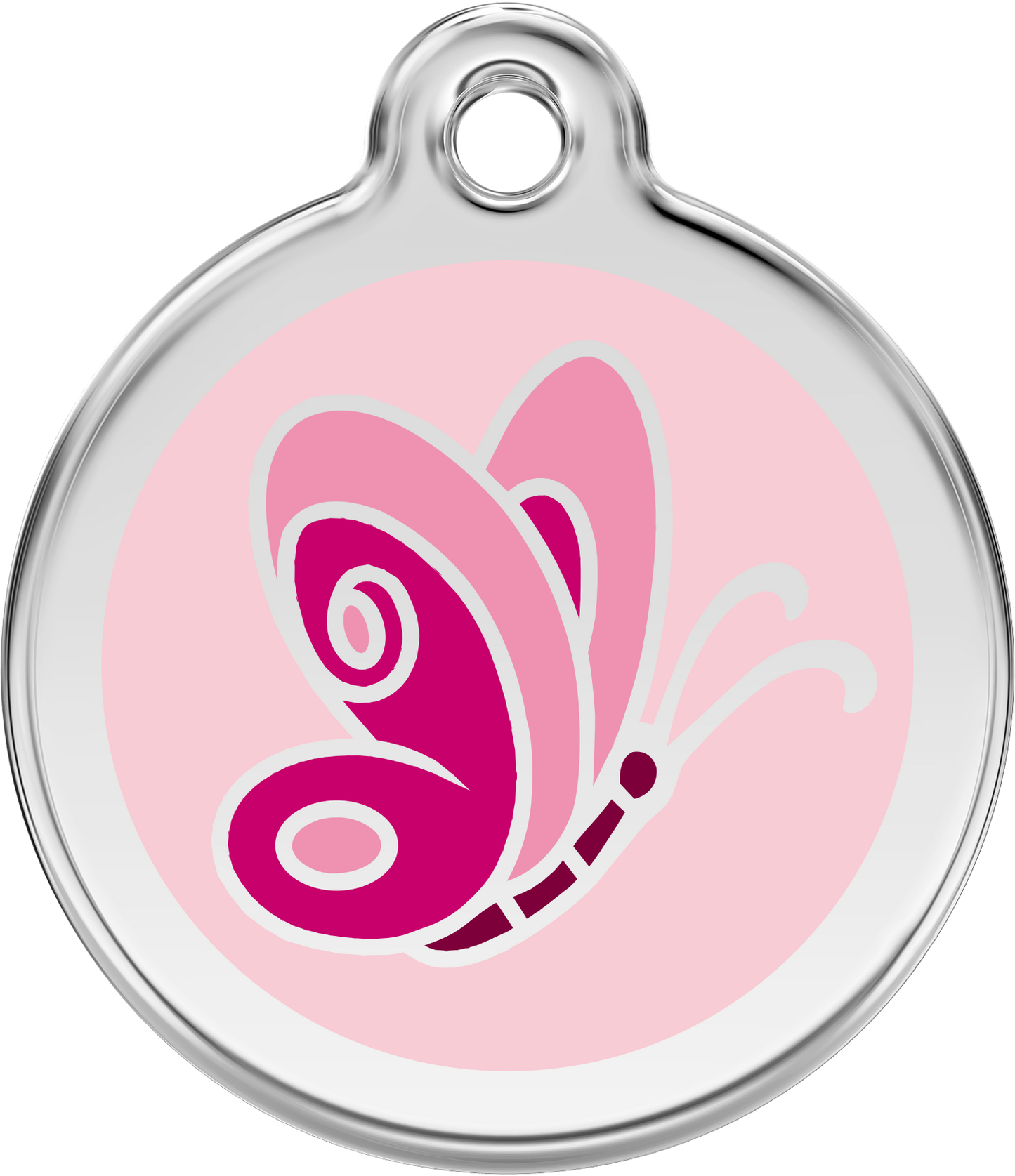 Pet Identification Tag | Butterfly - pink