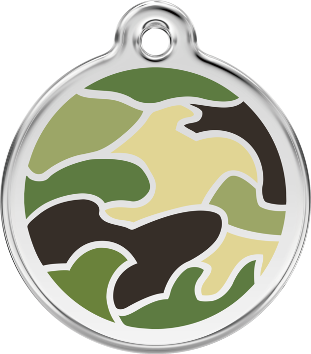 Pet Identification Tag | Camouflage - green