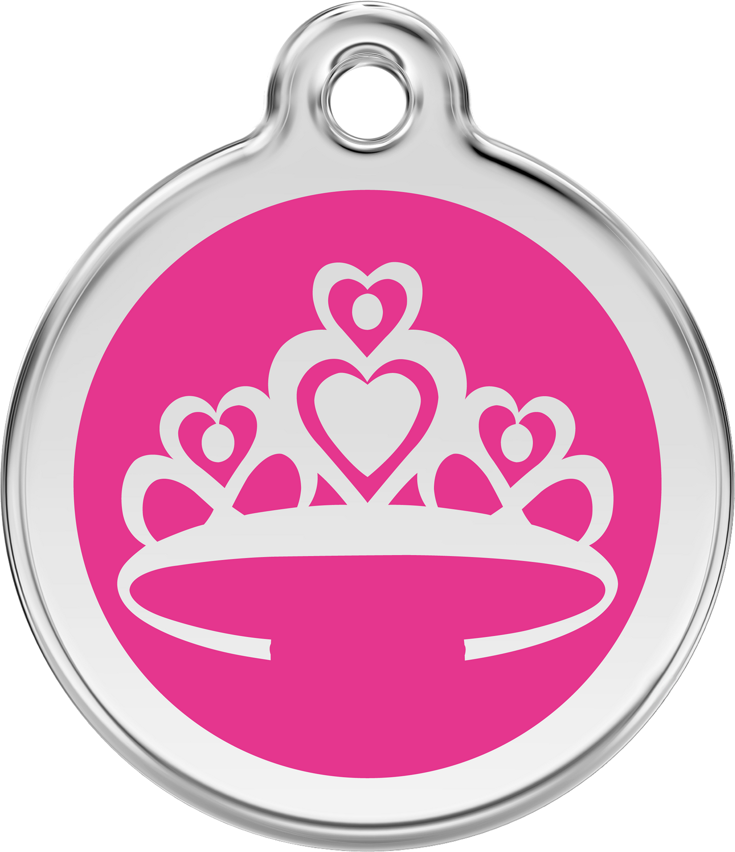 Pet Identification Tag | Crown - pink