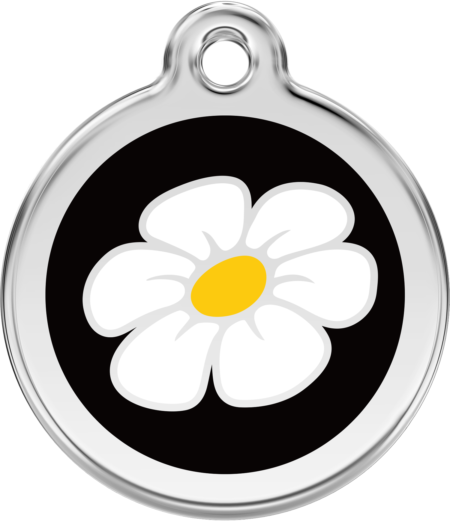 Pet Identification Tag | Daisy - black