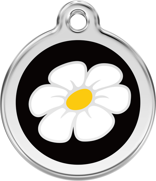 Pet Identification Tag | Daisy - black