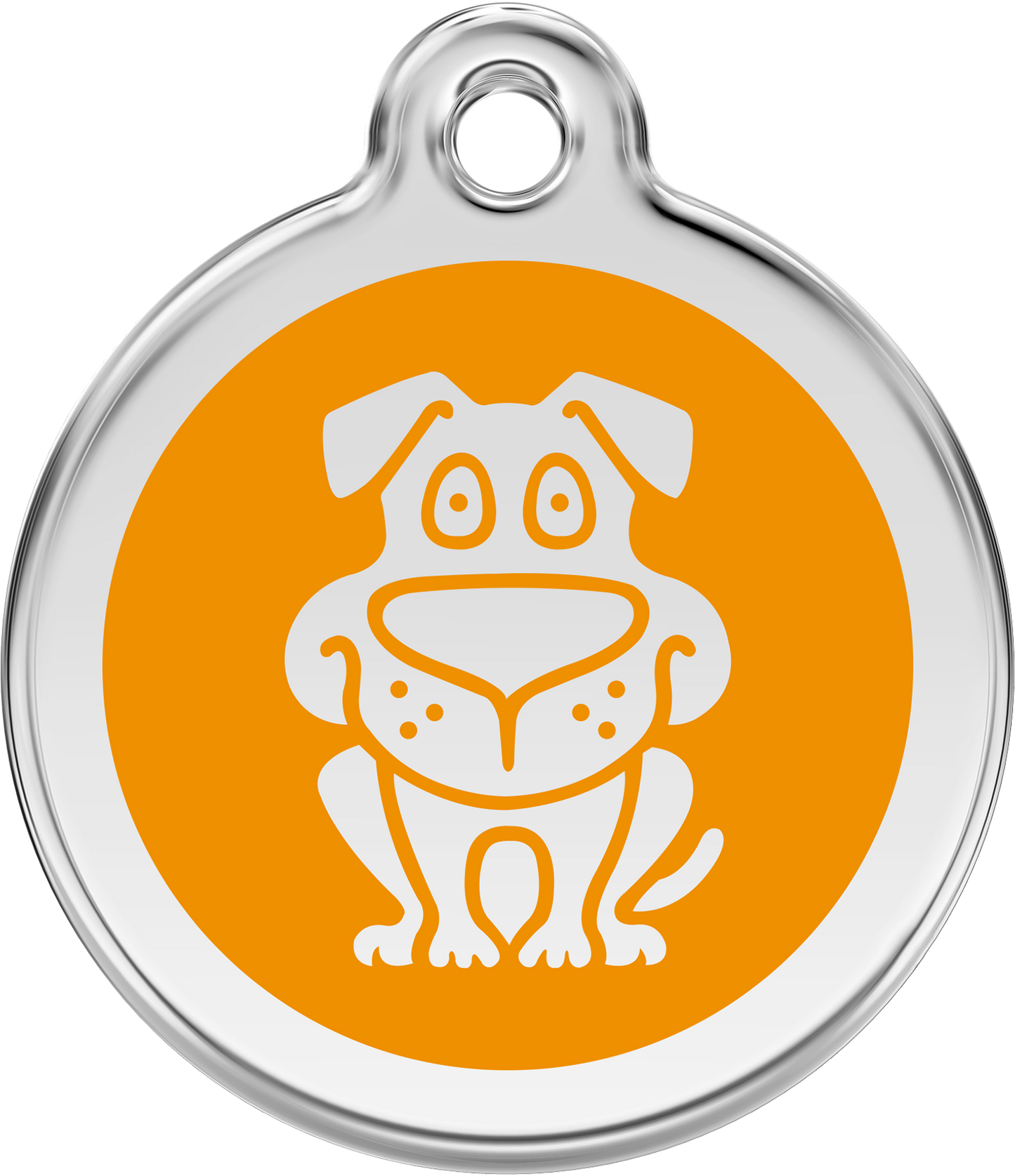 Pet Identification Tag | Dog - orange