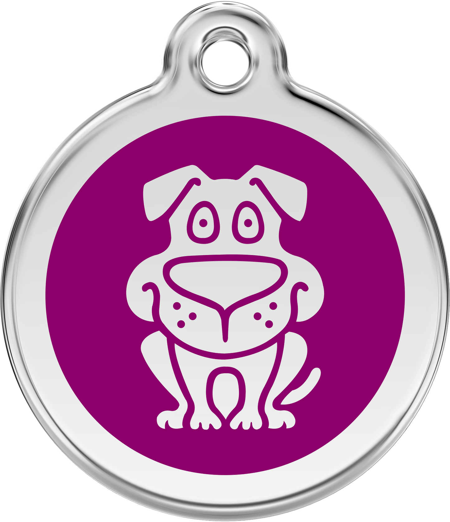 Pet Identification Tag | Dog - purple