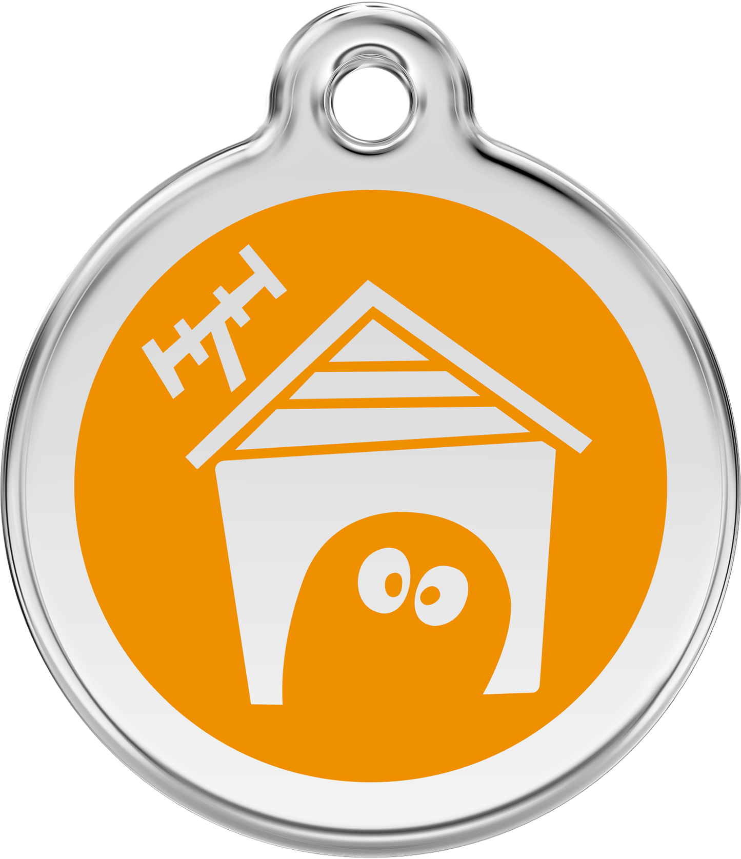 Pet Identification Tag | Dog House - orange