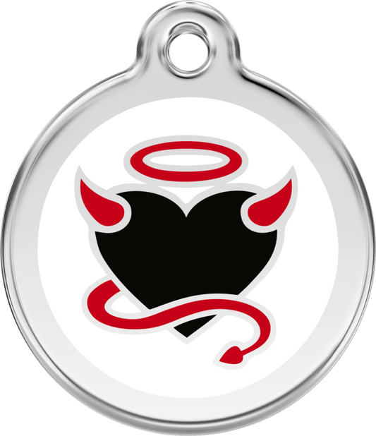 Pet Identification Tag | Devil Heart