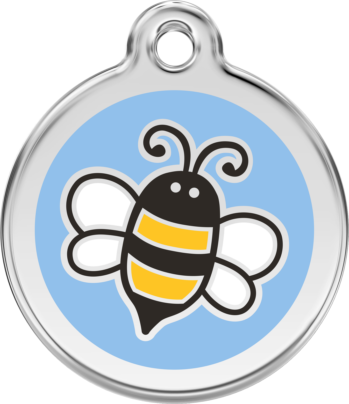 Pet Identification Tag | Bumble Bee - blue
