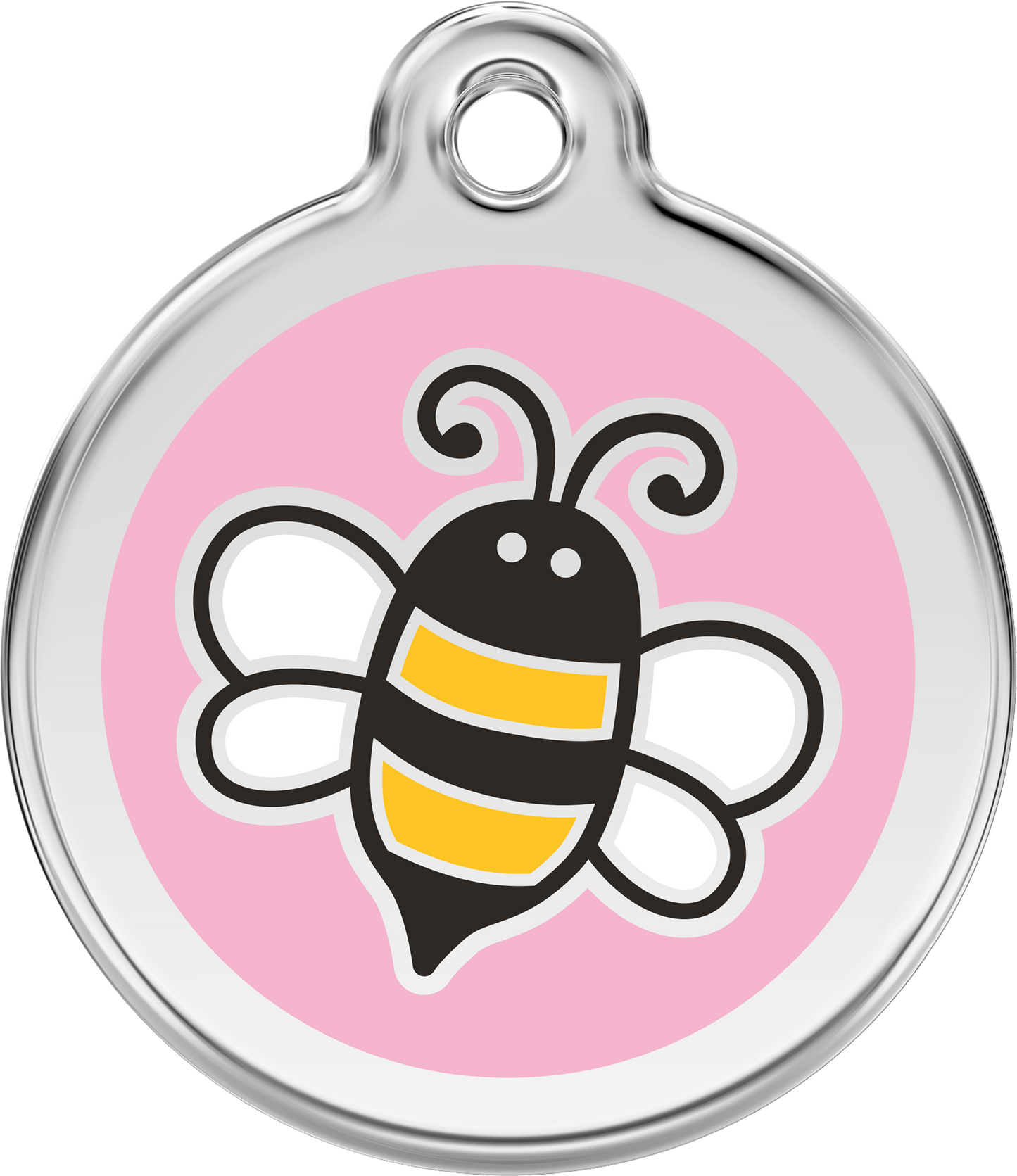 Pet Identification Tag | Bumble Bee - pink