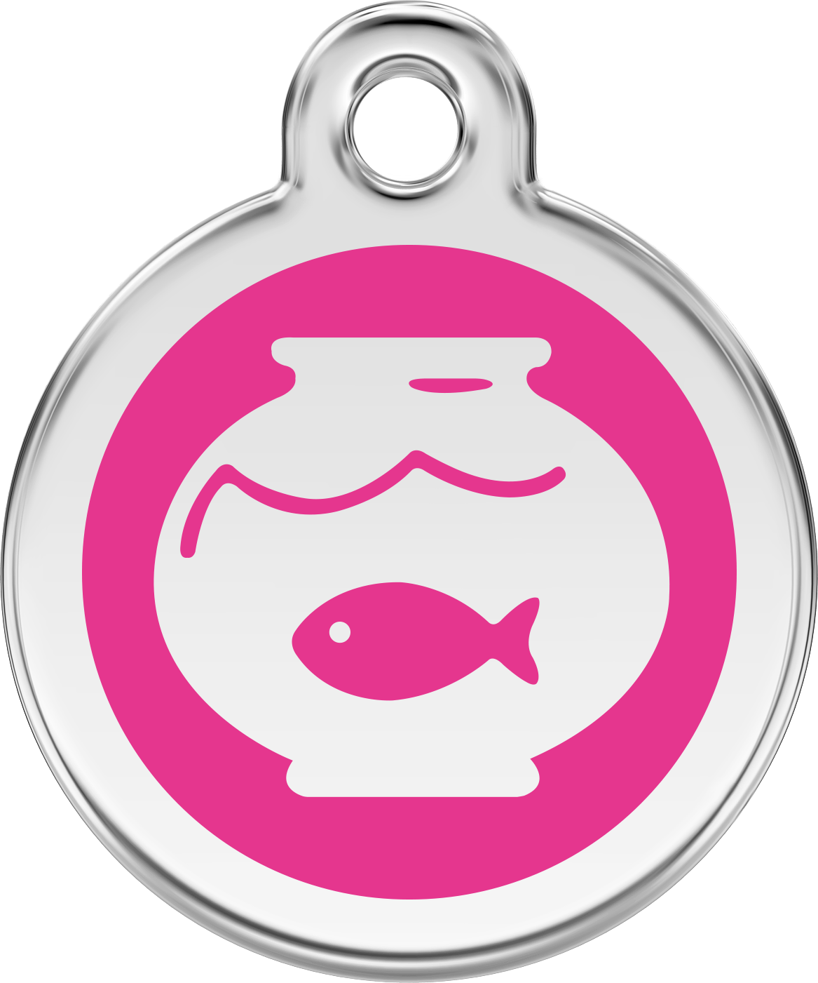 Pet Identification Tag | Fish Bowl - pink