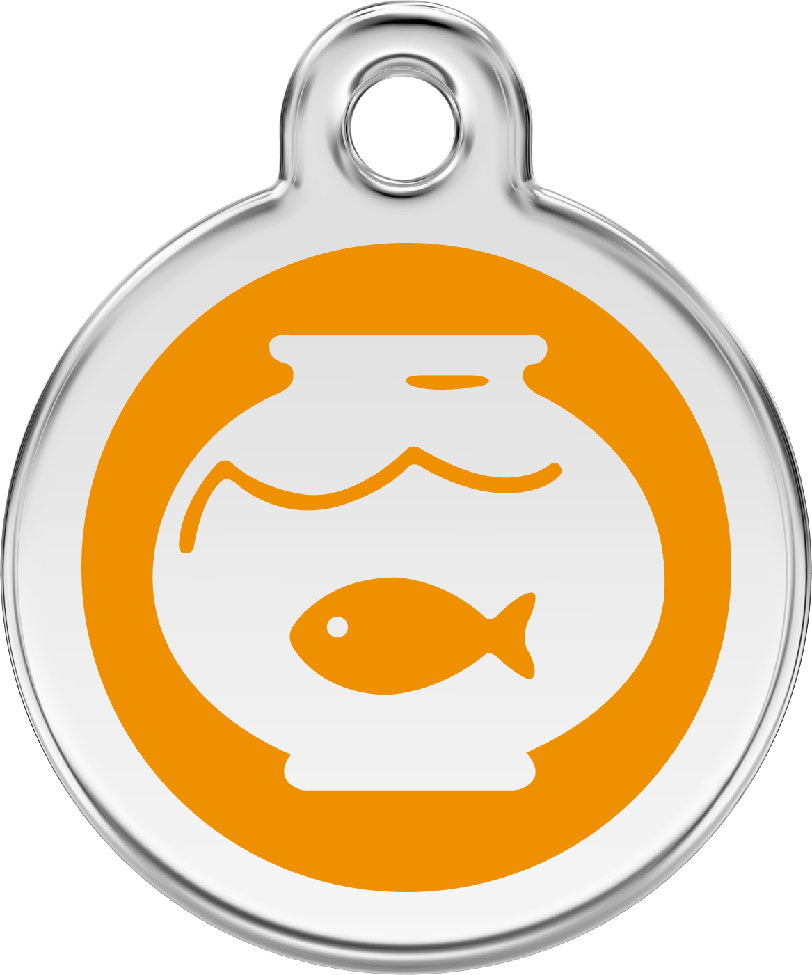 Pet Identification Tag | Fish Bowl - orange