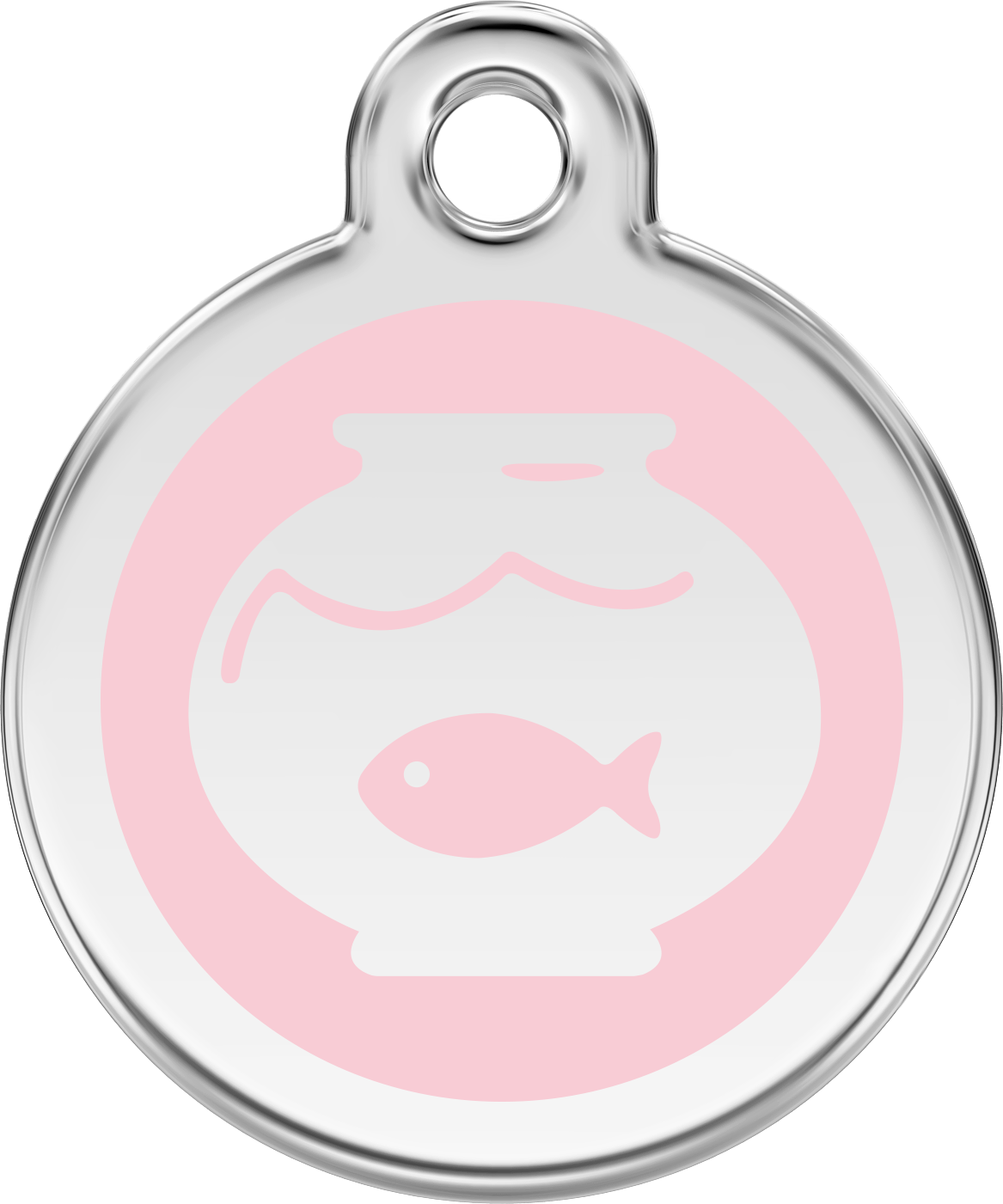 Pet Identification Tag | Fish Bowl - light pink