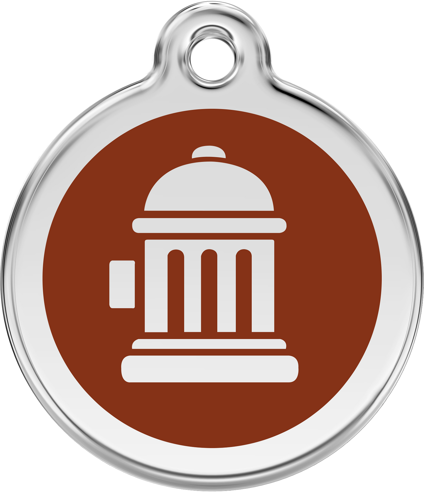 Pet Identification Tag | Fire Hydrant - brown