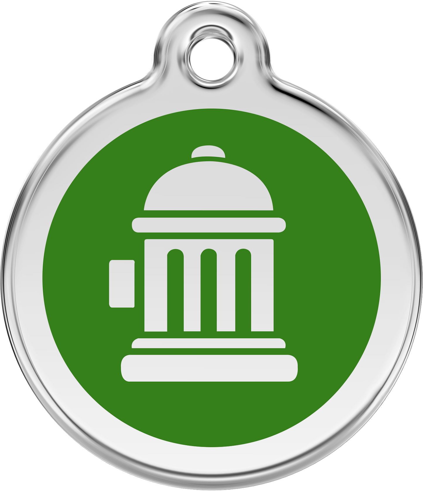 Pet Identification Tag | Fire Hydrant - green