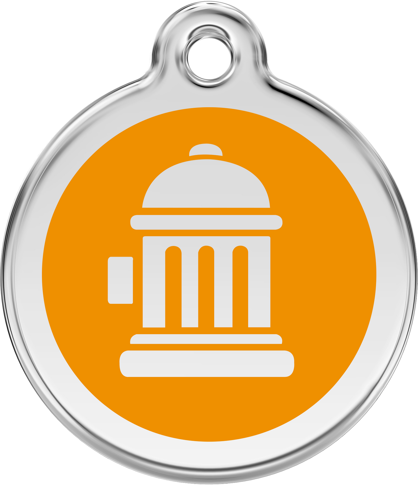 Pet Identification Tag | Fire Hydrant - orange