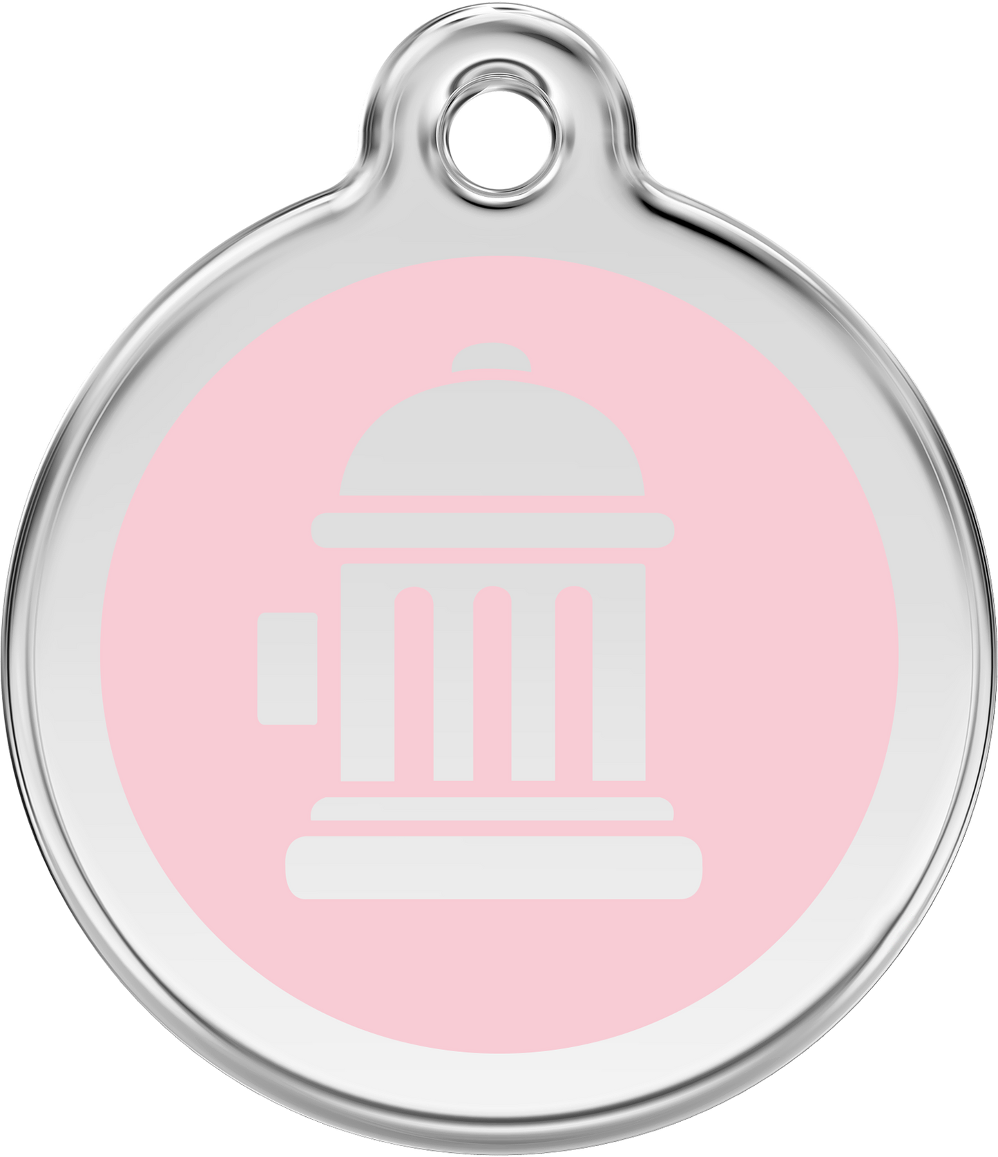 Pet Identification Tag | Fire Hydrant - light pink