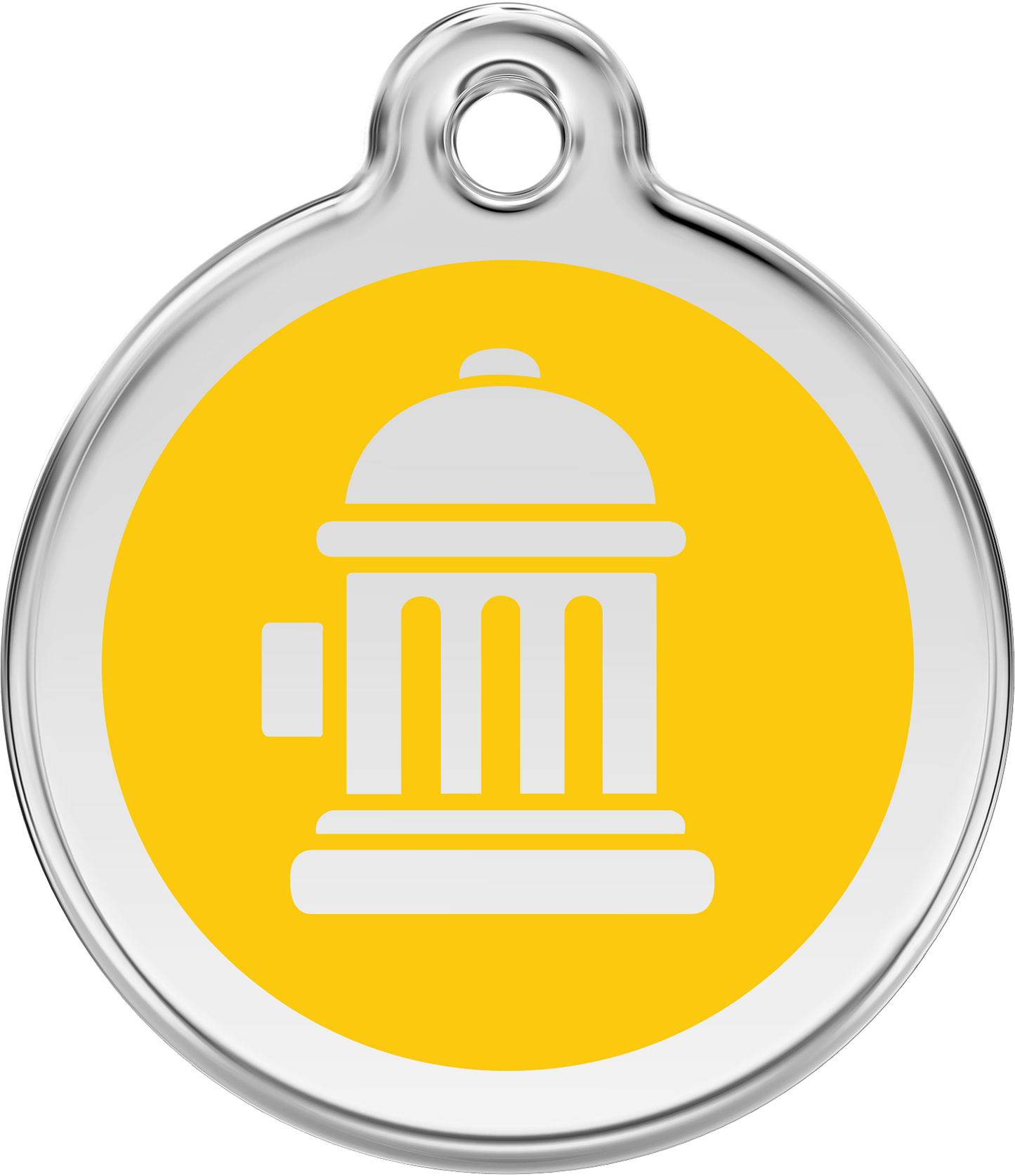Pet Identification Tag | Fire Hydrant - yellow
