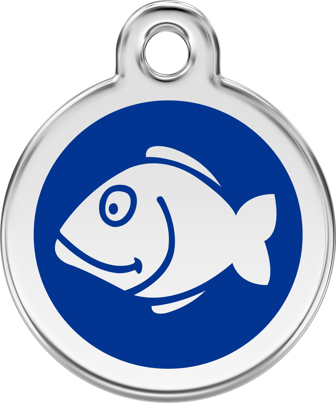 Pet Identification Tag | Fish - blue