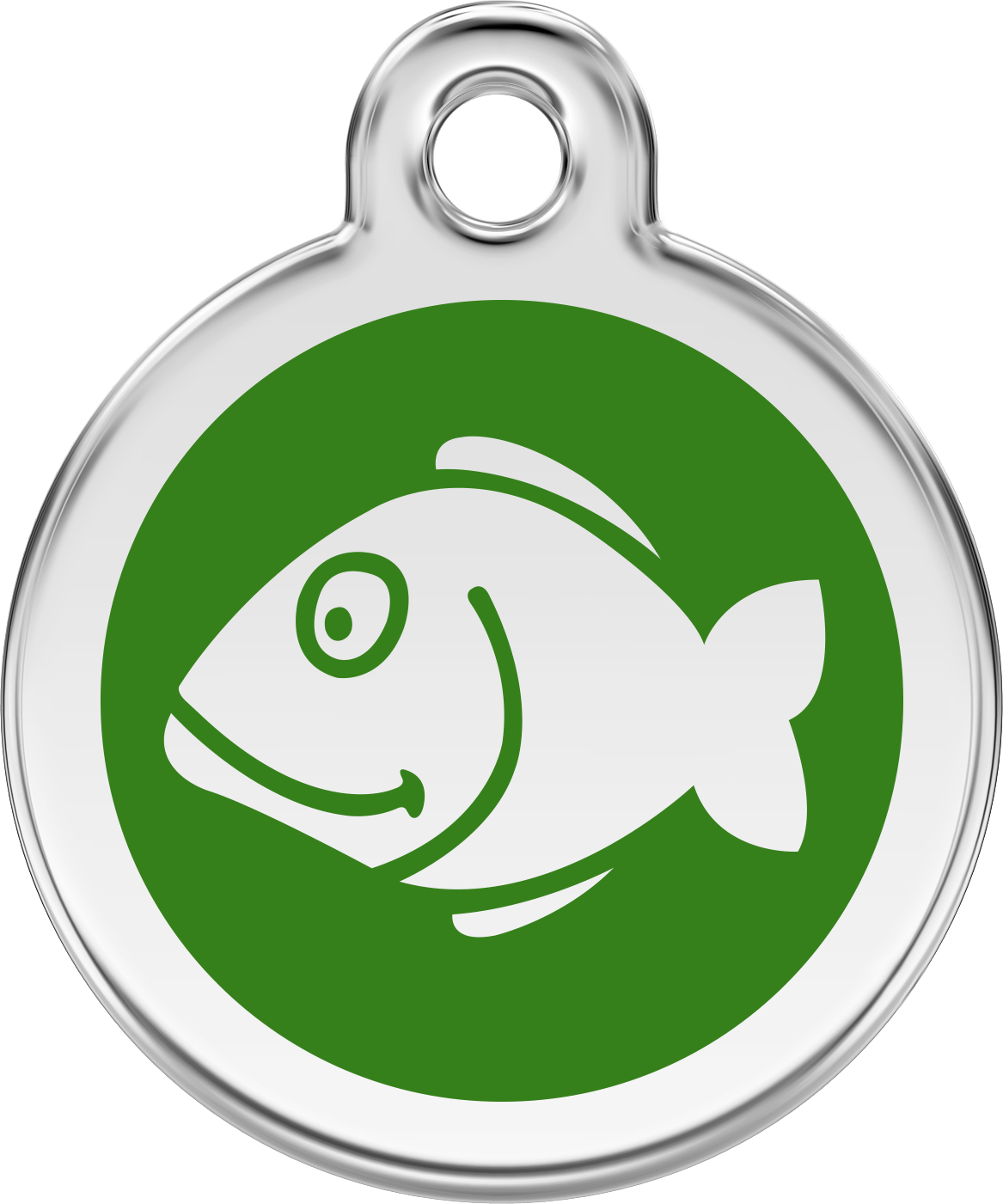 Pet Identification Tag | Fish - green