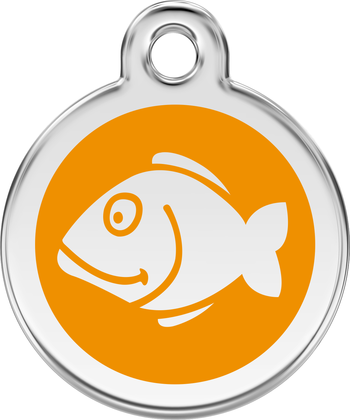 Pet Identification Tag | Fish - orange