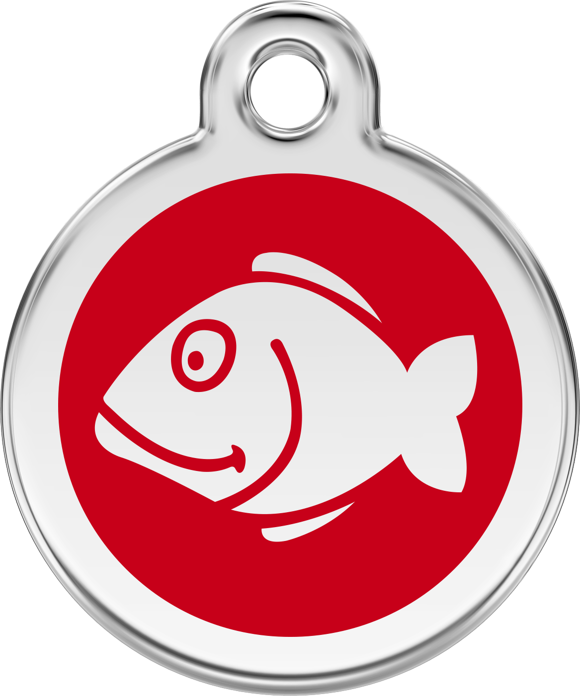 Pet Identification Tag | Fish - red