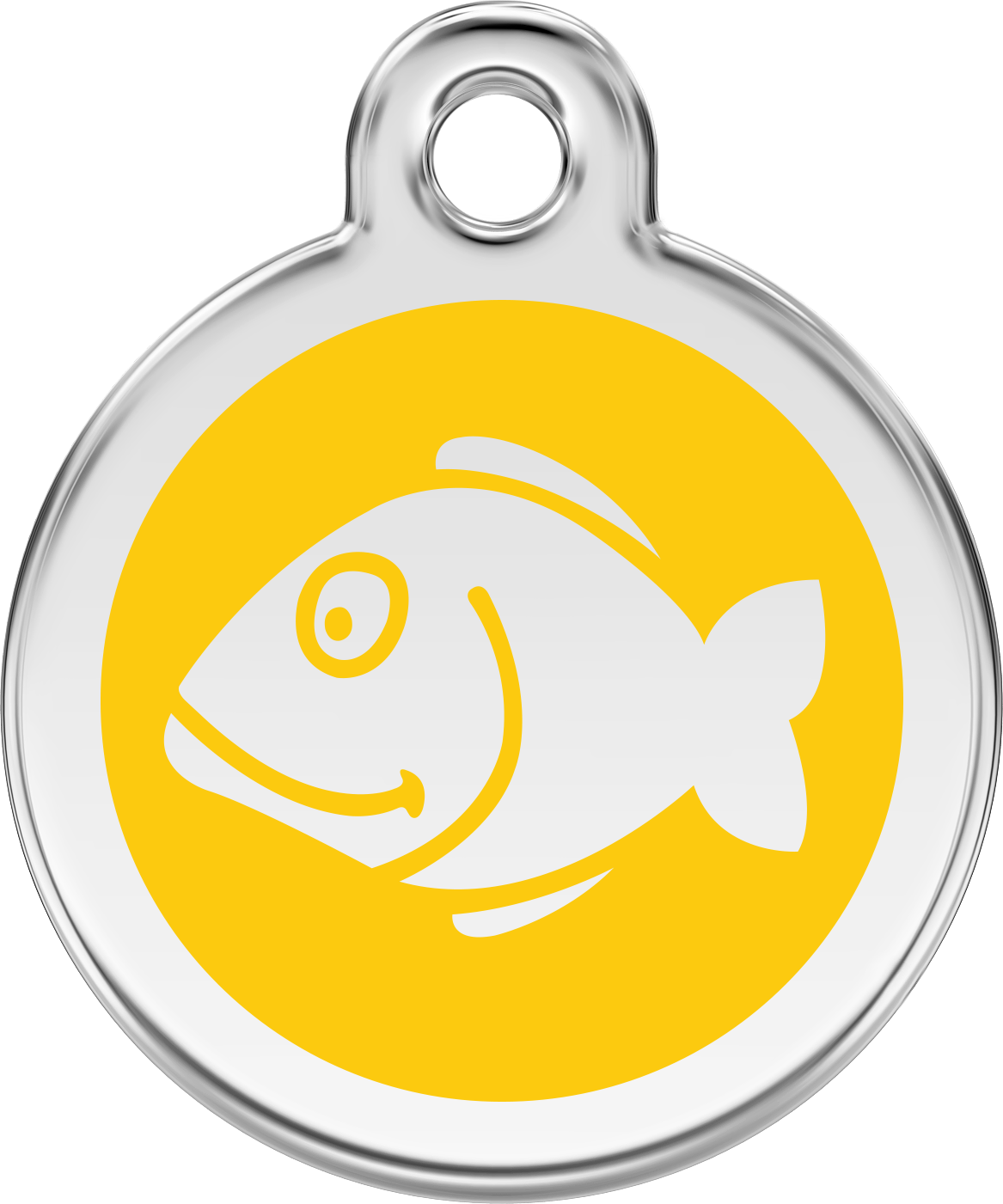 Pet Identification Tag | Fish - yellow