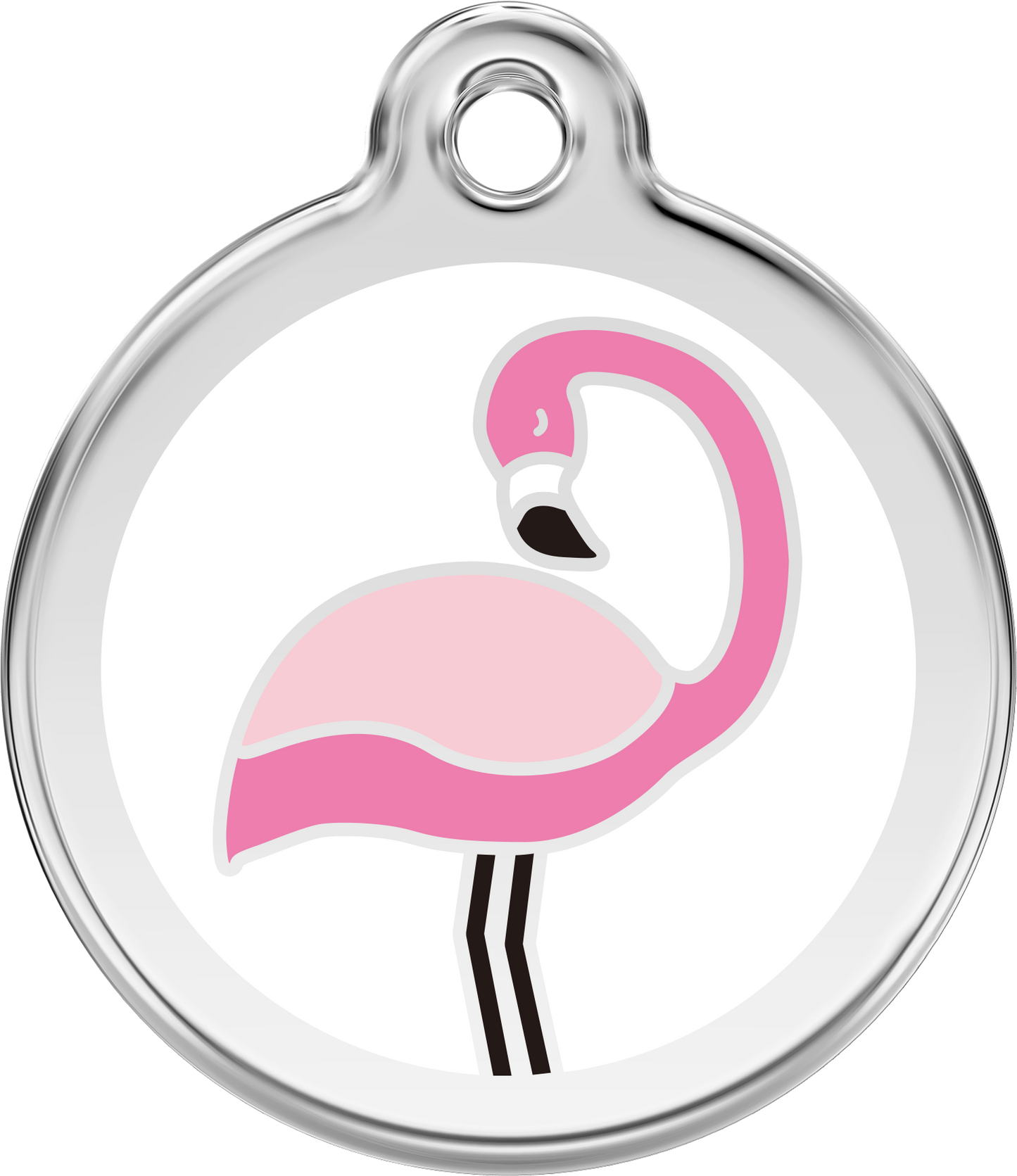 Pet Identification Tag | Flamingo - pink