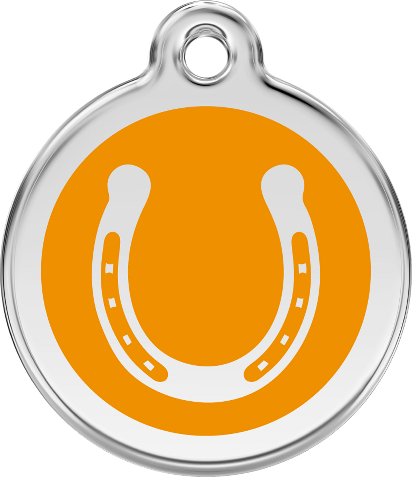 Pet Identification Tag | Horseshoe - orange
