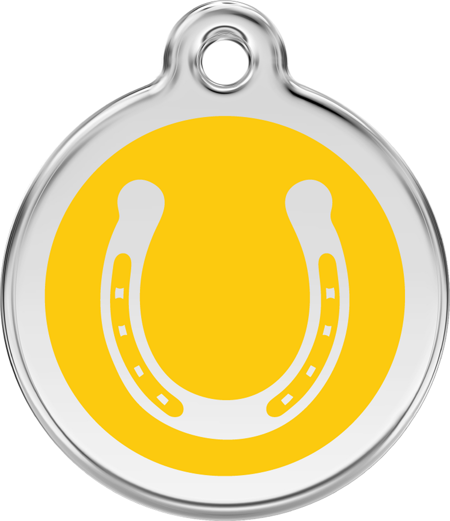 Pet Identification Tag | Horseshoe - yellow