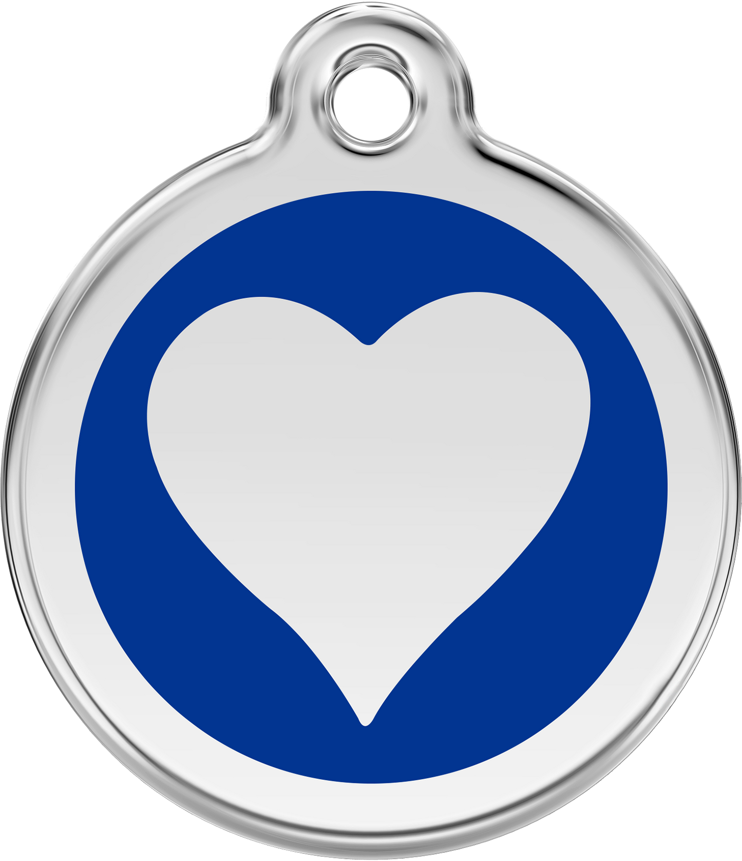 Pet Identification Tag | Heart - blue