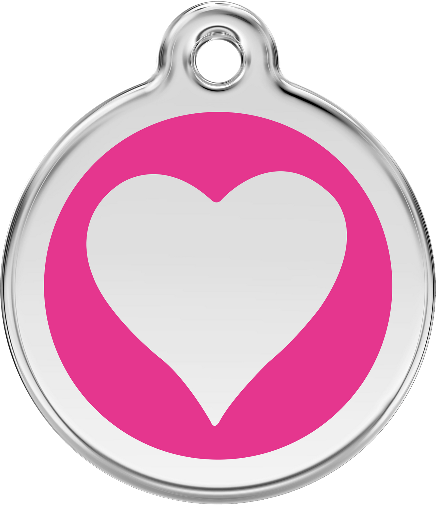 Pet Identification Tag | Heart - pink