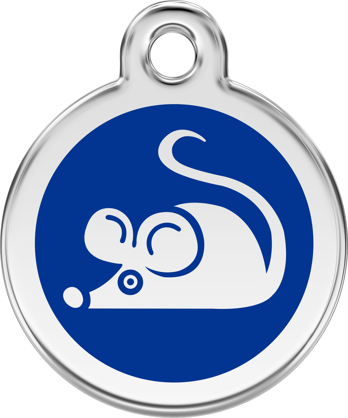 Pet Identification Tag | Mouse - blue