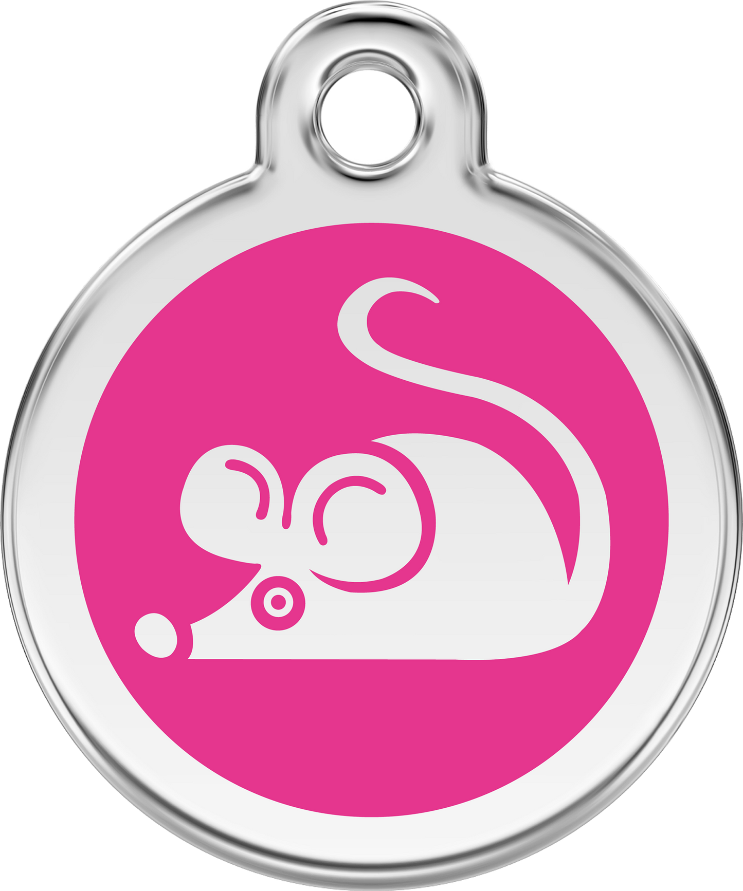 Pet Identification Tag | Mouse - pink