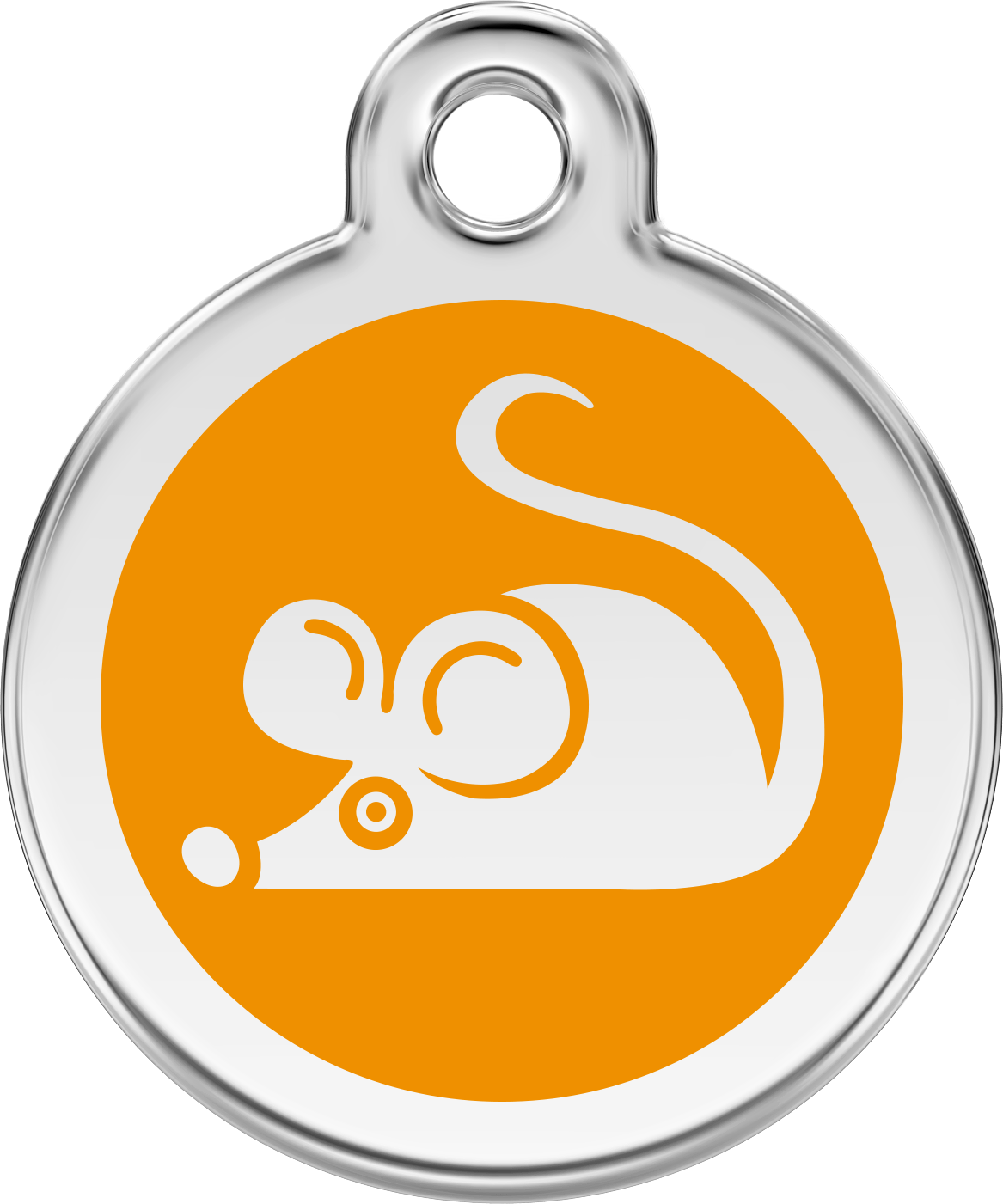 Pet Identification Tag | Mouse - orange
