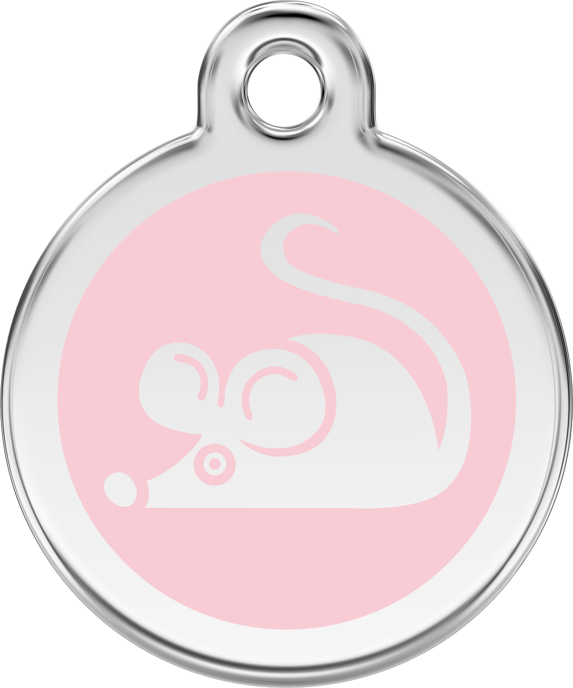 Pet Identification Tag | Mouse - light pink