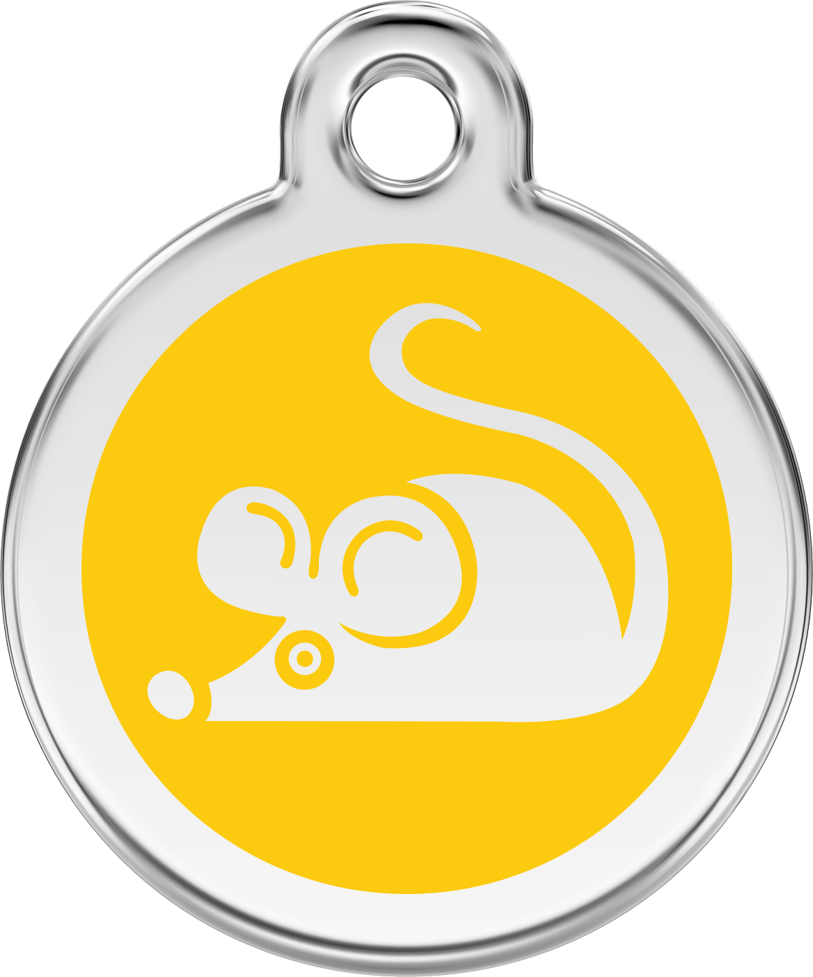 Pet Identification Tag | Mouse - yellow