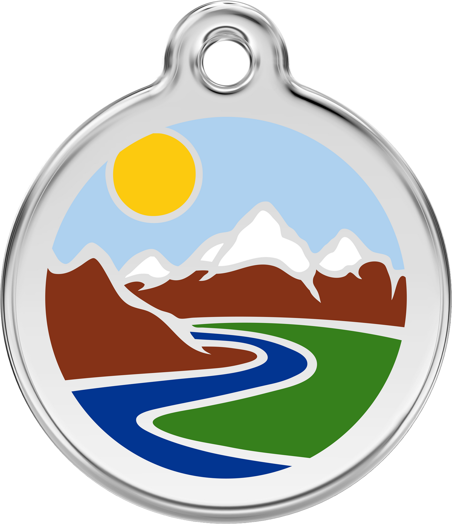 Pet Identification Tag | Mountains