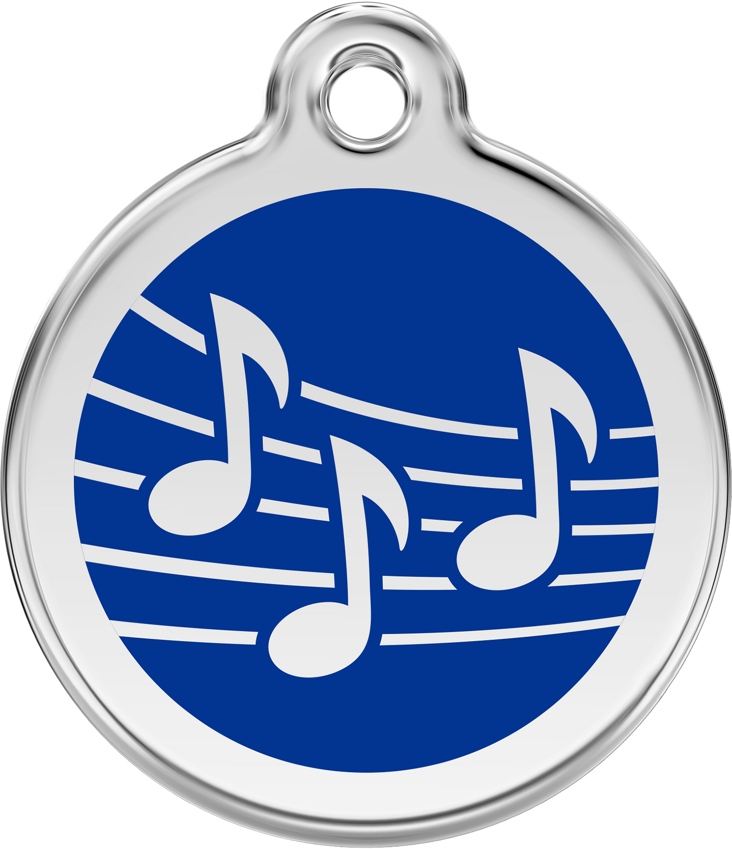 Pet Identification Tag | Music - blue