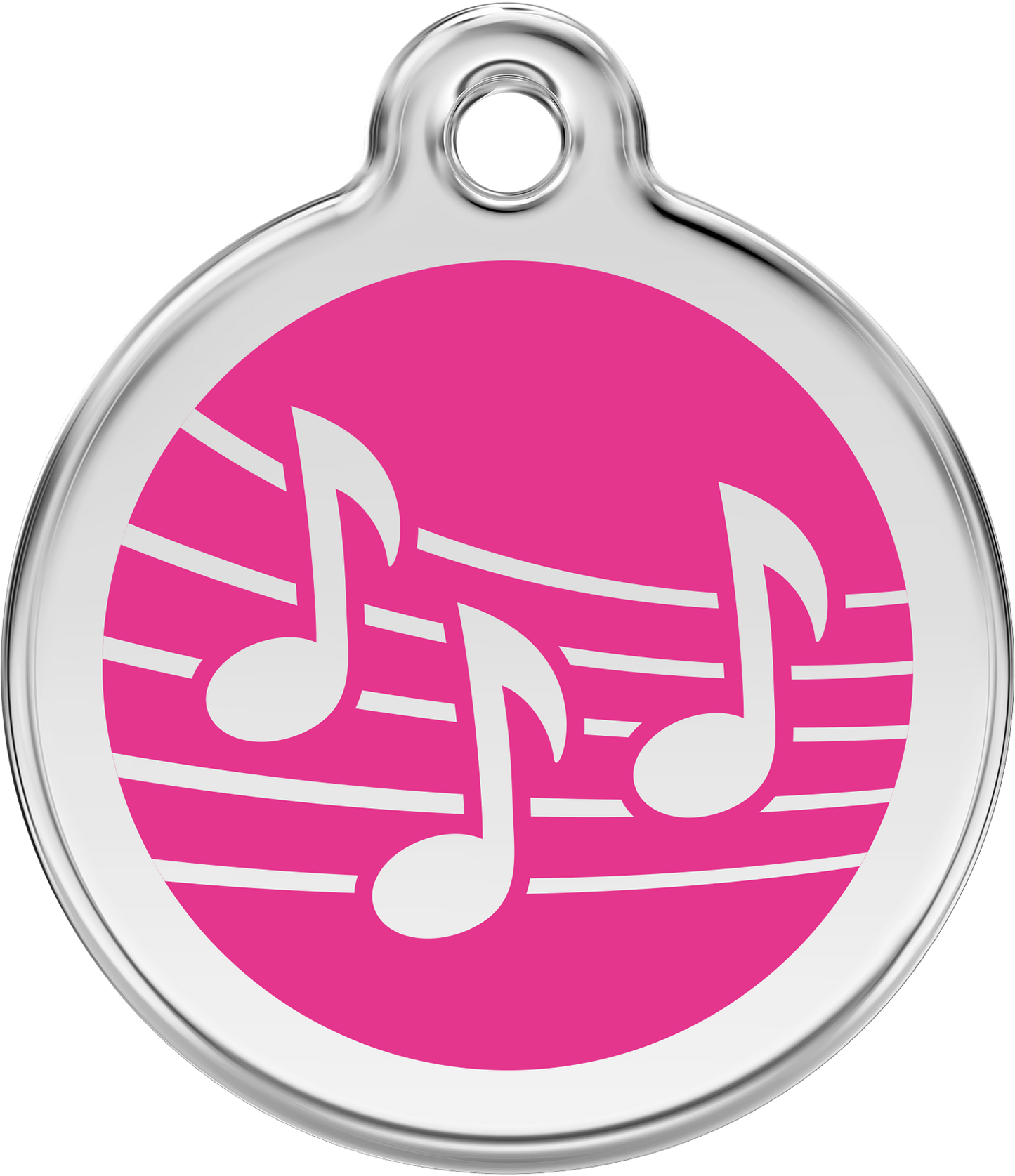 Pet Identification Tag | Music - pink