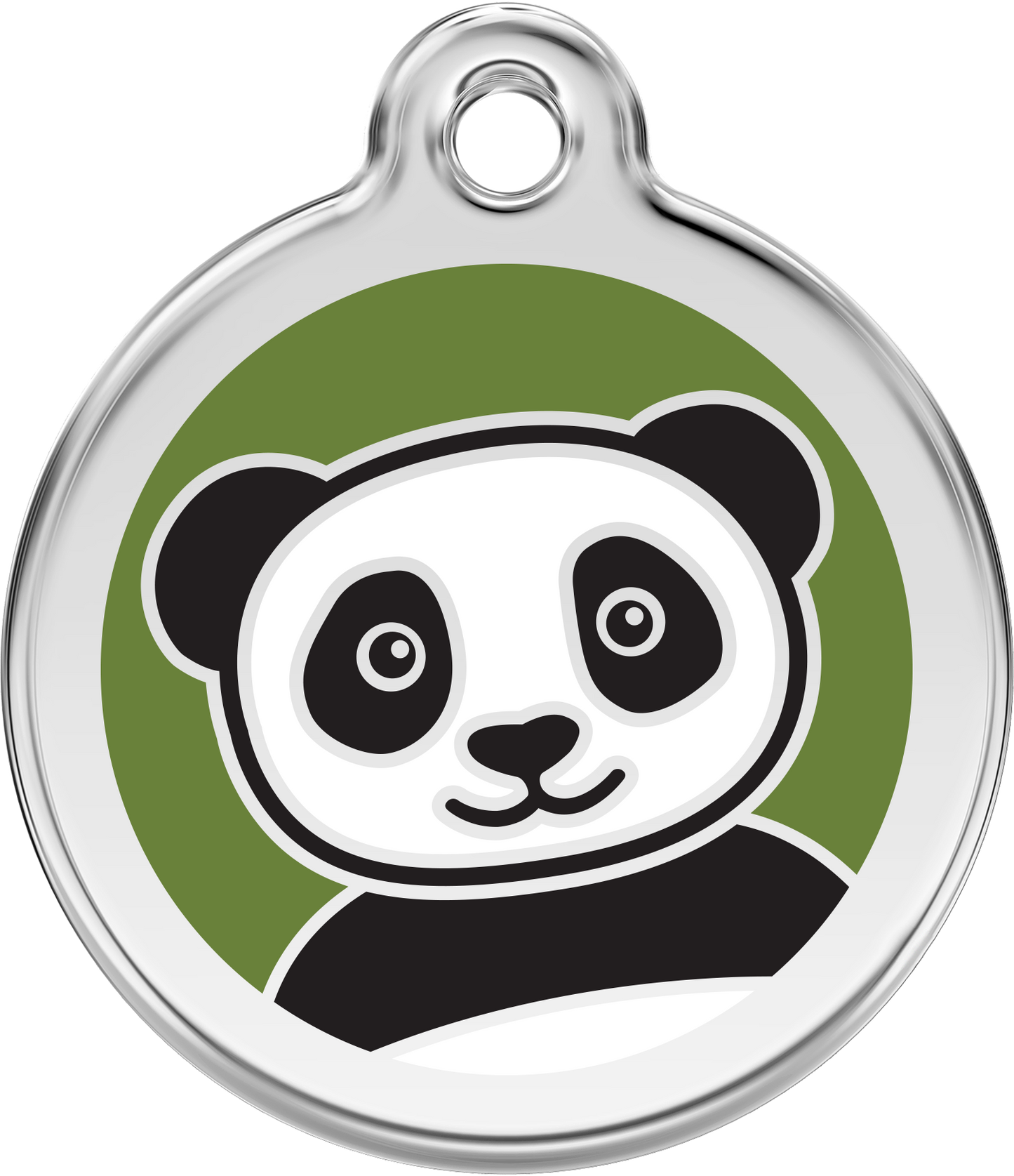 Pet Identification Tag | Panda - green