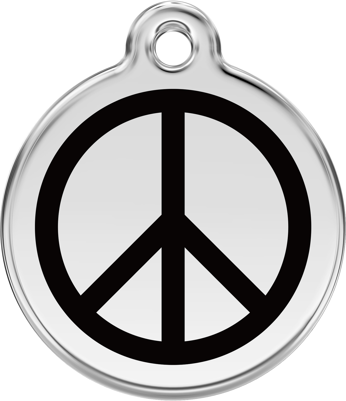 Pet Identification Tag | Peace - black