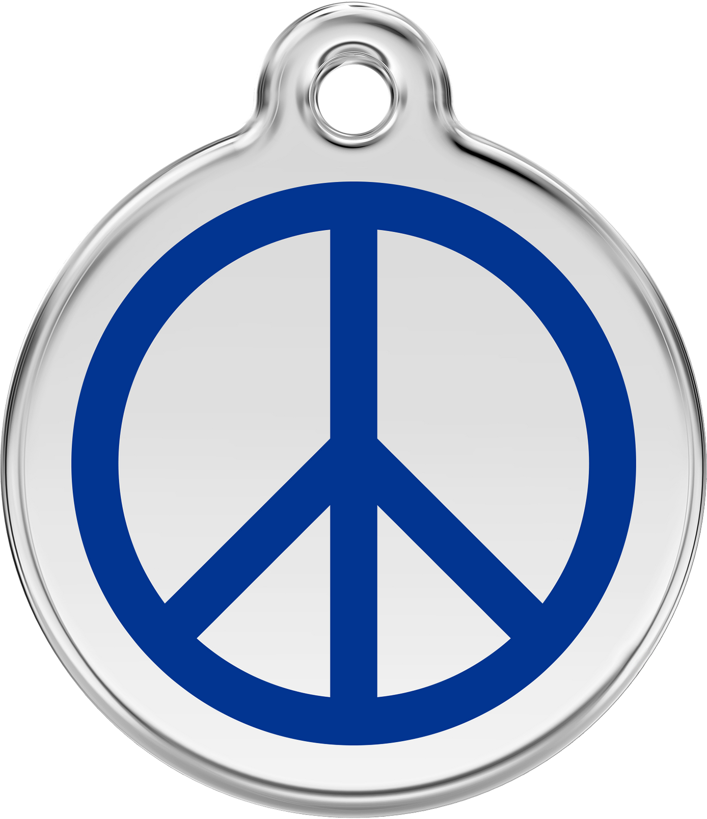 Pet Identification Tag | Peace - blue