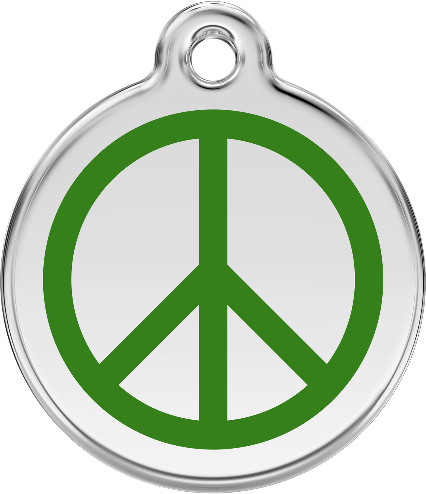 Pet Identification Tag | Peace - green