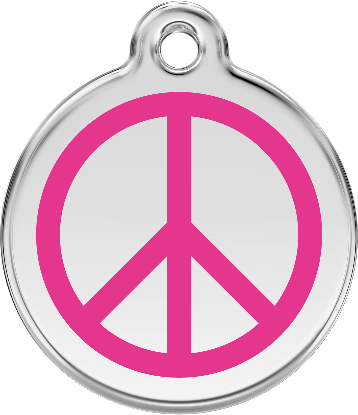 Pet Identification Tag | Peace - pink