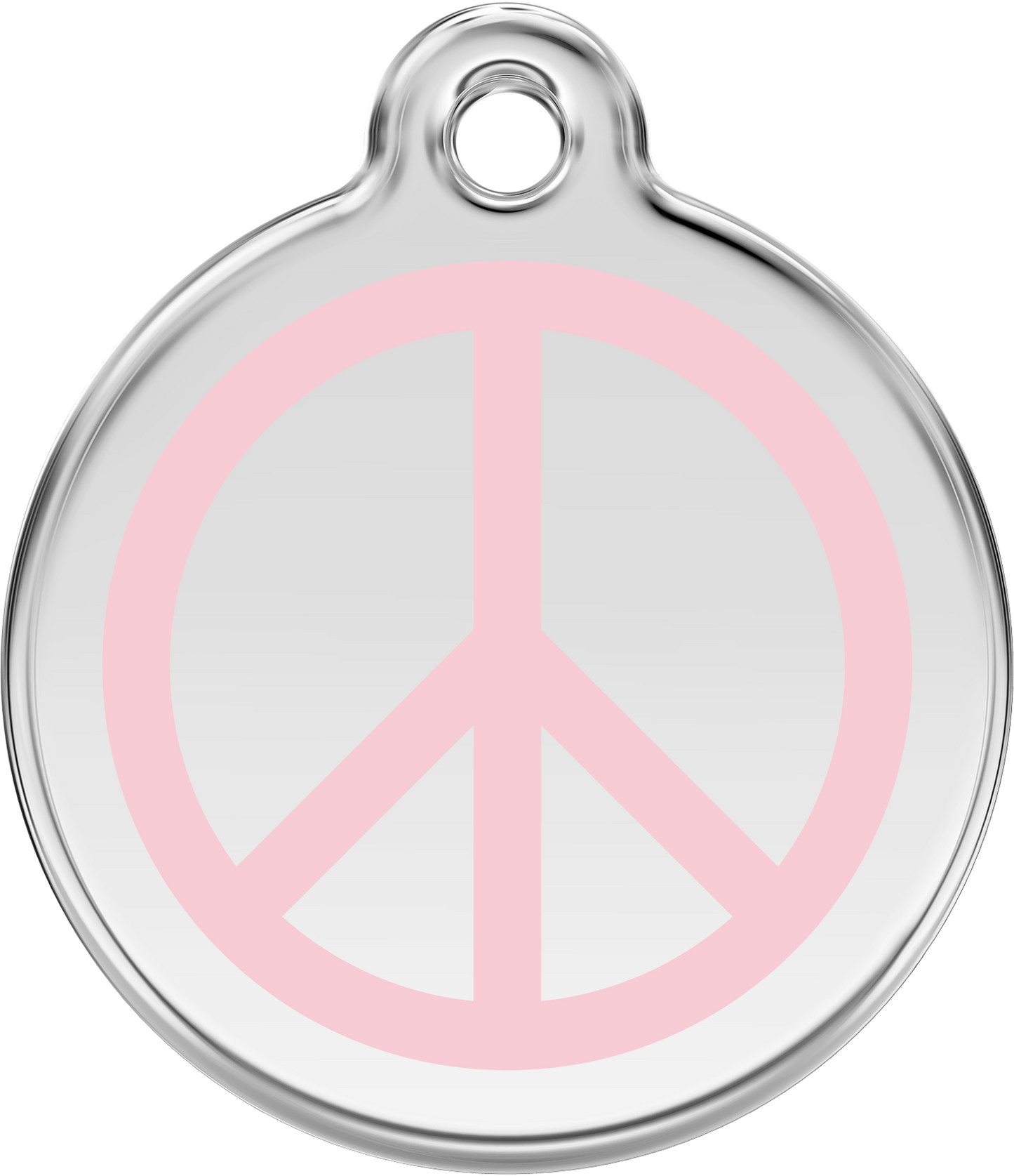 Pet Identification Tag | Peace - light pink