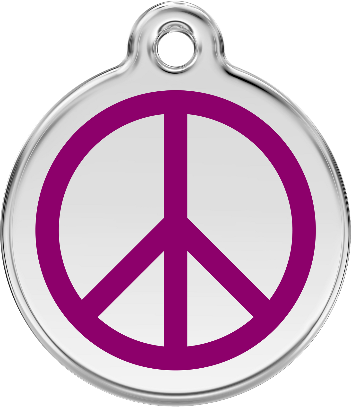 Pet Identification Tag | Peace - purple