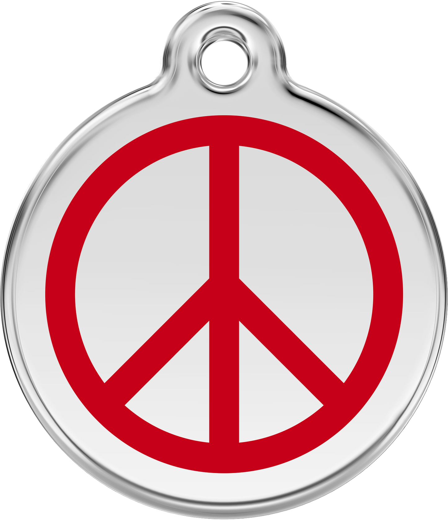 Pet Identification Tag | Peace - red